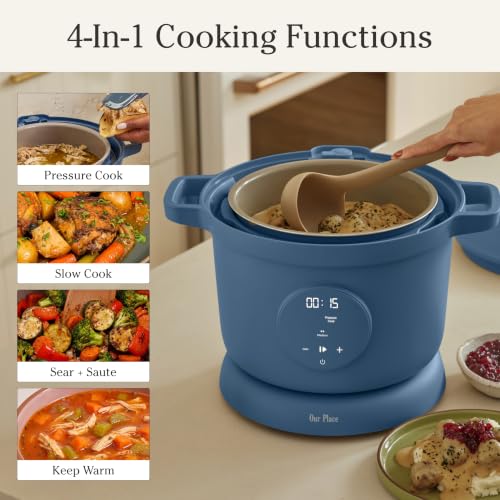 Our Place Dream Cooker, 6 Qt Ceramic Nonstick Pressure Cooker & Multicooker