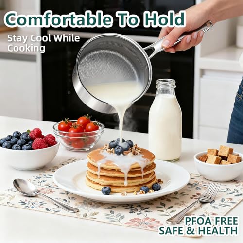 Yoehka 14-Piece Hybrid Stainless Steel Cookware Set, Pots and Pans Set with 3 Silicone Trivets | Induction Compatible Frying Pans, Saucepans, Saute Pan & Stock Pot | Oven Dishwasher Safe, PFOA Free