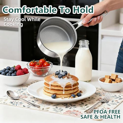 Yoehka 14-Piece Hybrid Stainless Steel Cookware Set, Pots and Pans Set with 3 Silicone Trivets | Induction Compatible Frying Pans, Saucepans, Saute Pan & Stock Pot | Oven Dishwasher Safe, PFOA Free