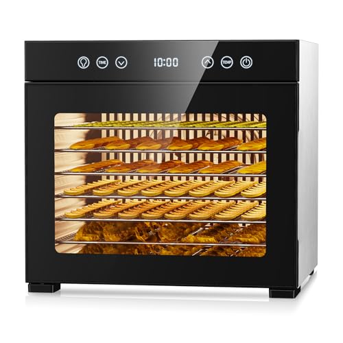 Food Dehydrator Machine, Large Food Dryer with 8 Stainless Steel Trays