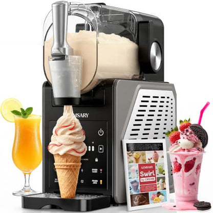 Slushie Machine, 85OZ Ice Cream Maker, Smart Frozen Drink Maker, 6 Presets