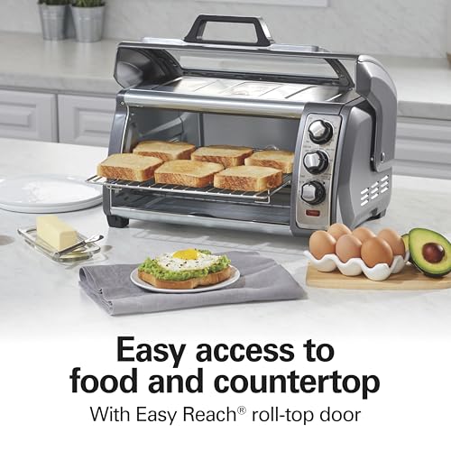Hamilton Beach Easy Reach 6 Slice Countertop Convection Toaster Oven