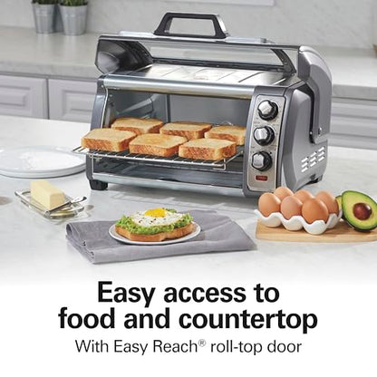 Hamilton Beach Easy Reach 6 Slice Countertop Convection Toaster Oven