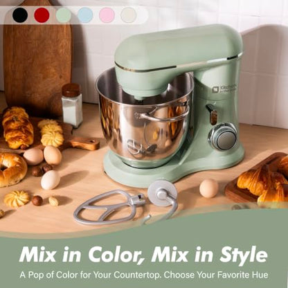 Kitchen in the box 6.5QT Stand Mixer,10-Speed Stainless Steel Bowl (Green)
