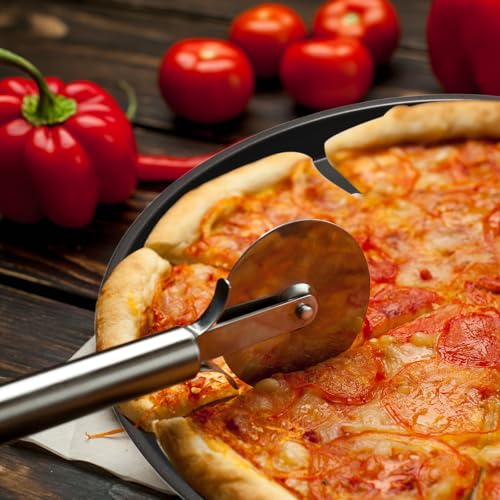 WINDAWNKE 10 Inch Round Pizza Pan with Holes, Carbon Steel Pizza Pans fo Frozen & Homemade Pizza, Nonstick Pizza Tray for Oven