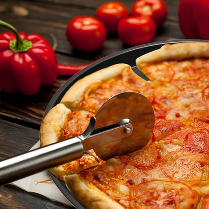 WINDAWNKE 10 Inch Round Pizza Pan with Holes, Carbon Steel Pizza Pans fo Frozen & Homemade Pizza, Nonstick Pizza Tray for Oven