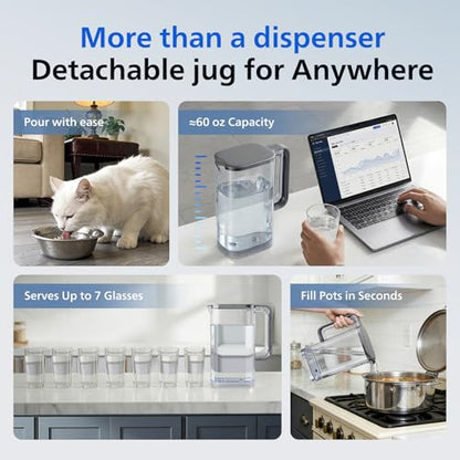 PHILIPS Countertop RO Water Filter, Instant Hot and Cold Dispenser