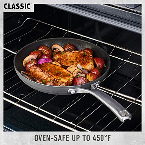 Calphalon 1932451 Classic Nonstick Dutch Oven with Cover, 7 quart, Grey