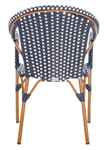SAFAVIEH Outdoor California Patio Dining Chair Set of 2, 18" PAT7531E-SET2