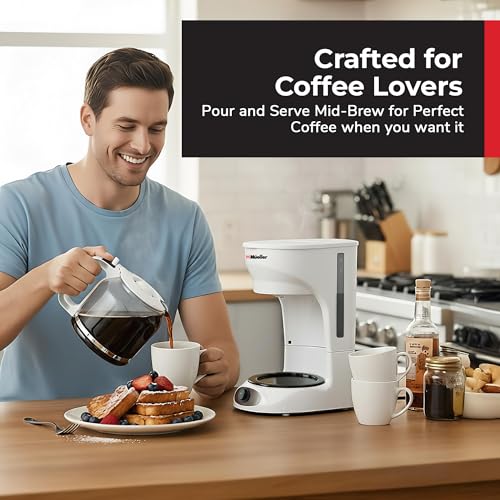 MUELLER HOME 12-Cup White Coffee Maker