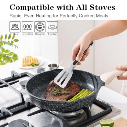 Kordisen Nonstick Frying Pan Skillet, 8 Inch Small Egg Omelet Pan, Healthy and Non Toxic, Induction Compatible, PFOA Free