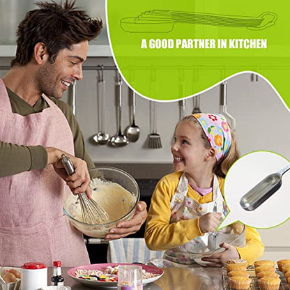 BERYLER 2PCS 2/3Tablespoon (2tsp, 10ml) Single Measuring Spoon, Individual Stainless Steel Long Handle Measure Teaspoon Only