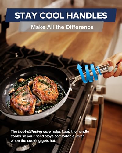 Nuwave Lux 13-Piece Premium Cookware Collection, Next-Generation G11 Duralon Blue Ceramic Nonstick, Ultra Durable, PFAS-Free, Lightweight & Works on All Cooktops