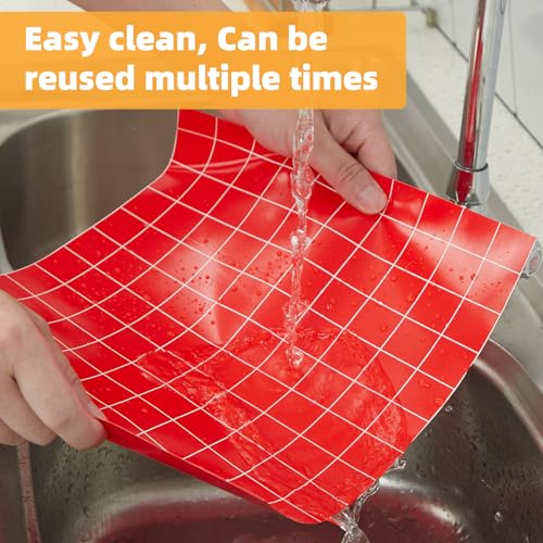 EuChoiz Silicone Baking Mat Roll 16IN*5FT Free Cutting, Non-Slip Pastry Mat, Non-Stick Reusable Air Fryer Liner, Oven Liners, Freeze Dryer Mat, Easily Cut to Size Fit All Ovens Pans Tins Dishes