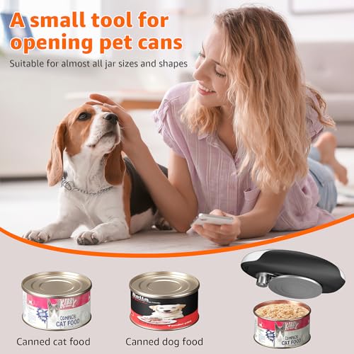 Electric Can Opener, Automatic Can Opener One Touch Operation, Rechargeable Can Opener USB-C Charge, Can Openers Smooth Edge For Seniors, Portable Kitchen Gadgets Fits Most Can Sizes