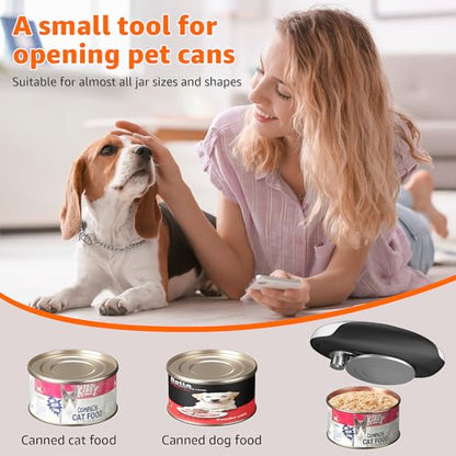 Electric Can Opener, Automatic Can Opener One Touch Operation, Rechargeable Can Opener USB-C Charge, Can Openers Smooth Edge For Seniors, Portable Kitchen Gadgets Fits Most Can Sizes