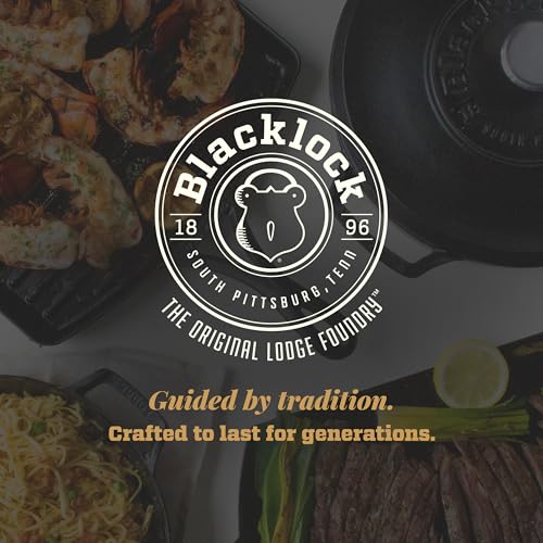 Lodge Blacklock 7" Triple Seasoned Cast Iron Skillet - Lightweight - Easy Cleanup - Premium Cookware