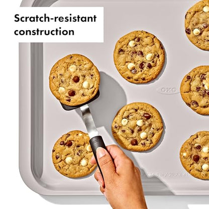 OXO Good Grips Non-Stick Pro Ceramic Coated Metal Bakeware Half Sheet Pan – Biscuit