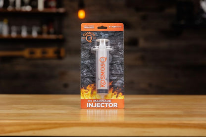 Kosmos Q Meat Marinade Injector (1 oz) - Easy-To-Use & Clean Marinade Meat Injector Syringe - Portable Meat Injectors For Smoking & Grilling - Durable Food Syringe For Brisket, Roast, Chicken & Turkey