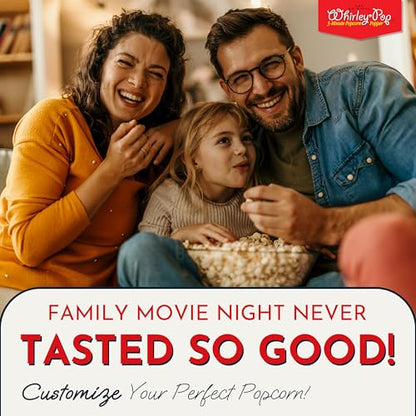 Original Whirley Pop Popcorn Machine – 3-Minute Stovetop Popcorn Maker for Home Movie Snacks & Game Night – Wabash Valley Farms – Aluminum Pot With Nylon Gears – (Silver)