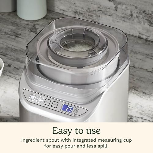 Cuisinart Ice Cream Maker Machine w/Countdown Timer, 2 qt, ICE-70P1