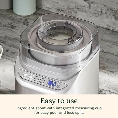 Cuisinart Ice Cream Maker Machine w/Countdown Timer, 2 qt, ICE-70P1