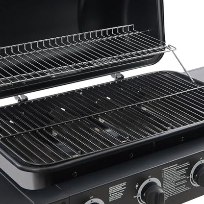 4 Burner Gas Grills, Outdoor Cooking Propane Gas Grills with Side Burner 24000 BTU, BBQ Propane Gas Grill with Enameled Grates & Side Tables for Kitchen Patio Backyard (4 Burner)