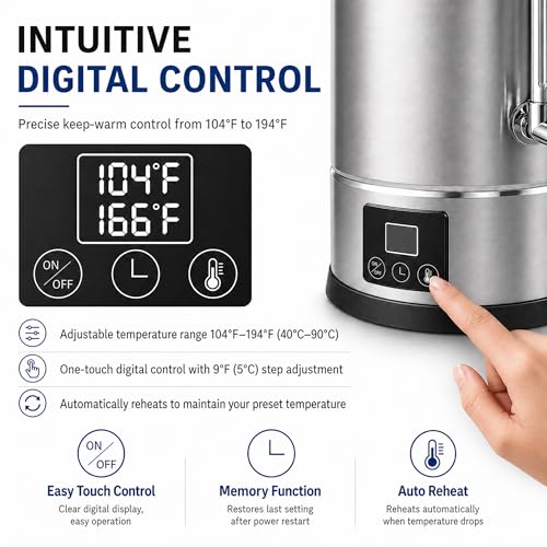 GKFF 11L (45 Cups) Hot Water Dispenser Urn, Commercial Hot Water Boiler