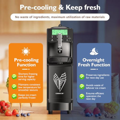Commercial Soft Serve Ice Cream Maker Machine