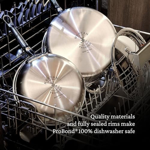 ProBond Forged 3.5-Quart Professional Clad Stainless Steel Sauté Pan with Lid