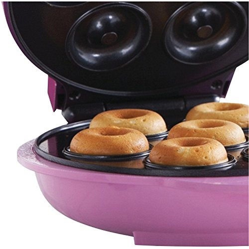 Brentwood TS-250 Mini Donut Maker Machine, Non-Stick, Pink