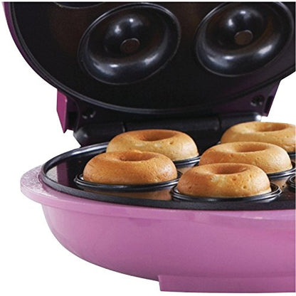 Brentwood TS-250 Mini Donut Maker Machine, Non-Stick, Pink