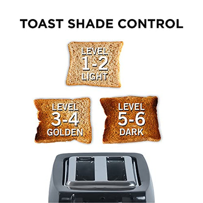 Commercial Chef 2-Slice Toaster, 700 Watts, CCT2201B, Black