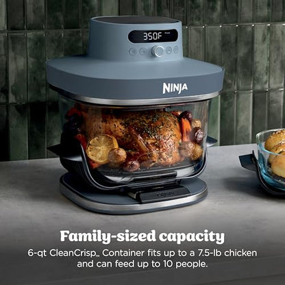 Ninja Crispi Pro Glass Air Fryer, 6-in-1, Cyberspace, AS101CY