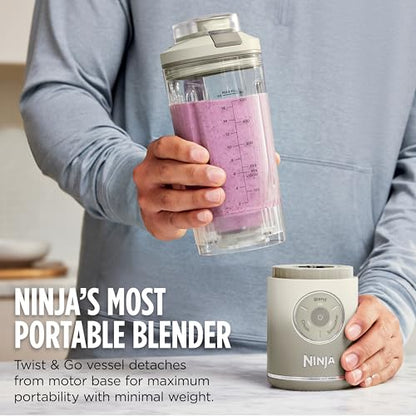 Ninja Blast Max, Portable Blender + Twist & Go, Personal Smoothie, Blend, Ice Crush, 3 Programs, Cordless, 22oz removable Vessel, Dishwasher Safe, Leakproof, Sea Glass, BC251MT