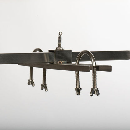 Ash & Ember 13W Stainless Steel Rotisserie Grill, Rated 85 LB for Medium Game, 4 RPM Rotation Speed, Outdoor Grill with Dual Prong Spit Rod, Single Leg Bracket, and Spine Fork