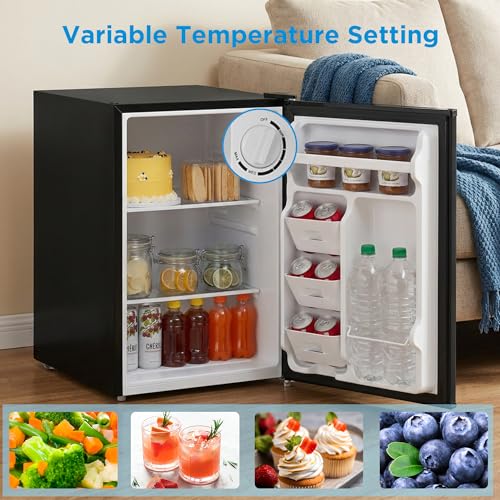 Midea 2.7 Cu.ft Mini Fridge, Energy Star Certified, Low Noise for Office