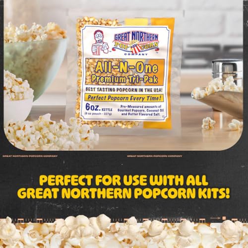 Great Northern Popcorn Company Red 6 oz. Ounce Foundation Old-Fashioned Movie Theater Style Popcorn Popper