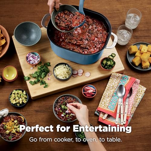 Ninja MC2001 PossibleCooker PRO Plus, 8.5-QT Multicooker, 9 Functions, Slow Cook, Sear, Sauté, Proof, Pasta/Rice, Replace 16 Kitchen Tools, Oven-Safe Ceramic Pot, 1400-Watt, Blue (2026 Release)