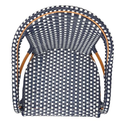SAFAVIEH Outdoor California Patio Dining Chair Set of 2, 18" PAT7531E-SET2