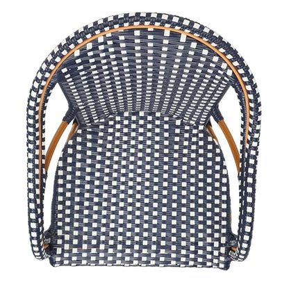 SAFAVIEH Outdoor California Patio Dining Chair Set of 2, 18" PAT7531E-SET2