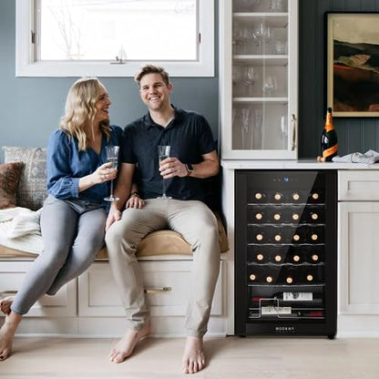 BODEGA COOLER 24 Bottle Wine Cooler, Wine Fridge for Kitchen, Bedroom & Bar
