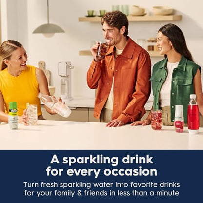 SodaStream Terra Sparkling Water Maker (Red) with CO2, Dishwasher Safe Bottle and Bubly Drop