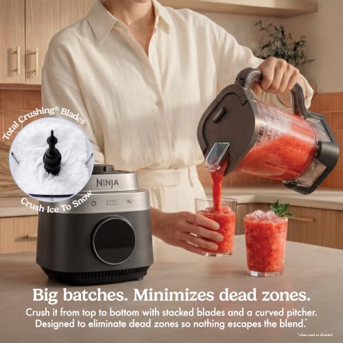 Ninja CrushBOSS Intelligent Blender, 1850PW, XL 72-oz, Onyx, LB201BK