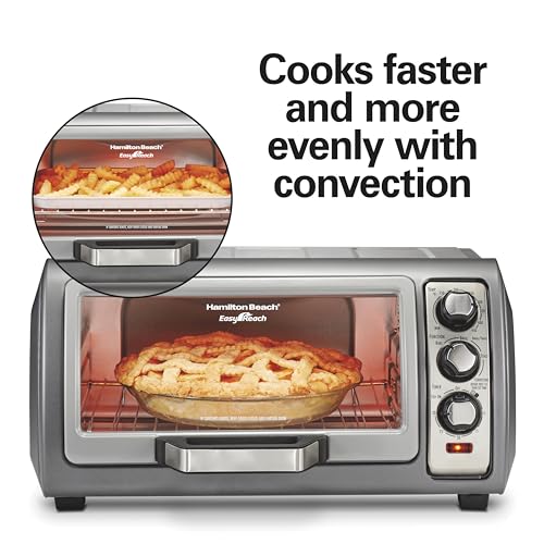 Hamilton Beach Easy Reach 6 Slice Countertop Convection Toaster Oven