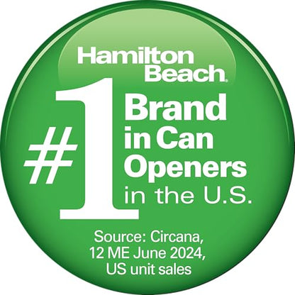 Hamilton Beach OpenStation Electric Automatic Can Opener for Kitchen with Multi Tool and Bottle and Jar Opening Tools, Auto Shutoff, Cord Storage, and Sure Cut Technology, Stainless Steel (76382)