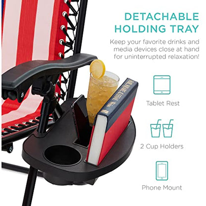 Best Choice Products Zero Gravity Chair Recliner, American Flag