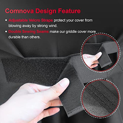 Comnova Grill Cover for Traeger Pro 22 & 575 Series - 600D Wood Pellet Smoker Cover for Traeger Waterproof & Heavy Duty, Premium Pellet BBQ Cover for Treager Pro 22 / Pro 575, Z Grills 550B and More