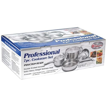 Winco 7-piece Cookware Set, S/S