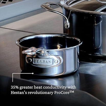 Hestan - NanoBond Collection - Stainless Steel Titanium Butter Warmer, Induction Cooktop Compatible, 0.75 Quart